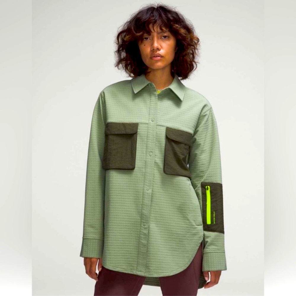 NWT Lululemon Grid Fleece Hiking Overshirt
Laurel Green / Medium Olive